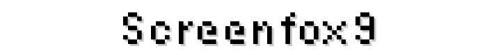 screenfox9 font