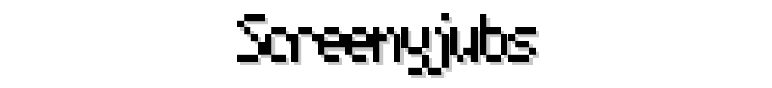 screenyjubs font