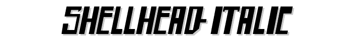 shellhead Italic font