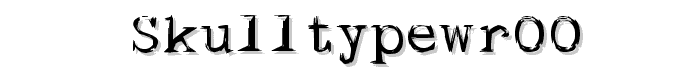 skullTypeWr00 font