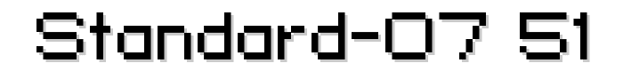standard 07_51 font