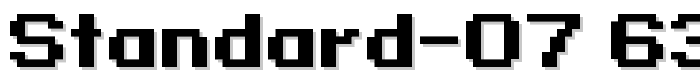 A preview of the standard 07_63 font