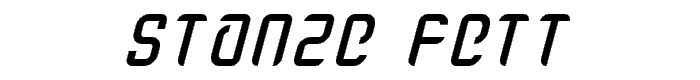 stanze fett font