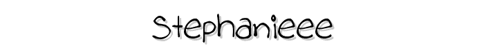 stephanieee font