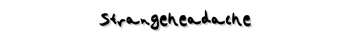 strangeheadache font