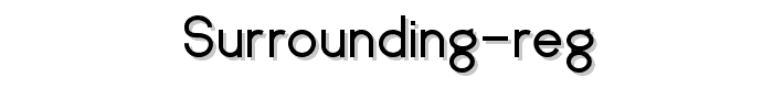 surrounding reg font