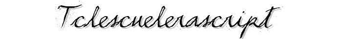 TCLescuelerascript font