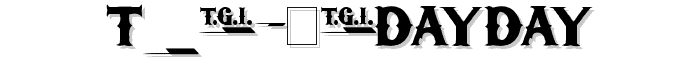 TGIFriday font