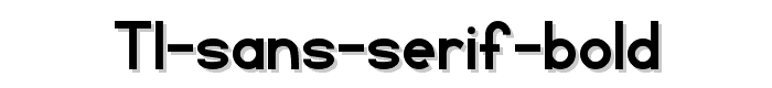 TL Sans Serif Bold font