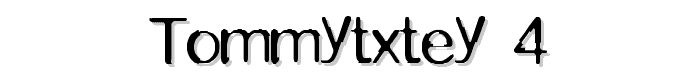 TOMMYTXTEY_4 font