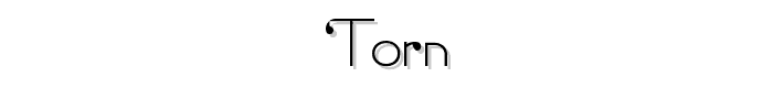 TORN font