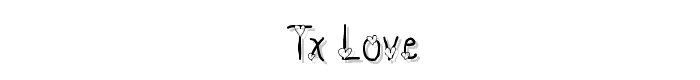 TX_Love font