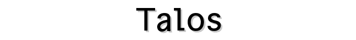 Talos font