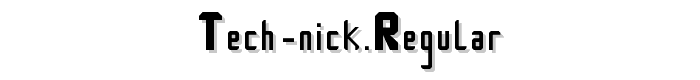 Tech-nick%20Regular font