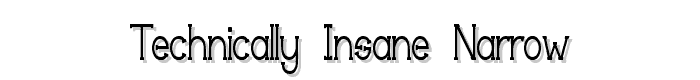 Technically%20Insane%20Narrow font