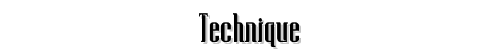 Technique font