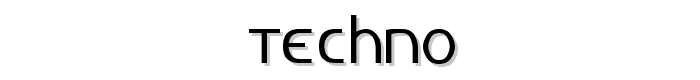 Techno font
