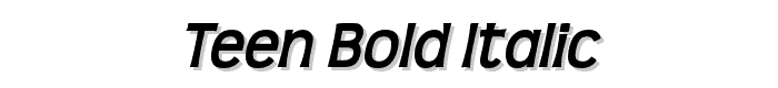 Teen%20Bold%20Italic font