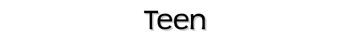 Teen font