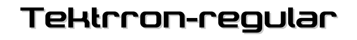 Tektrron-Regular font