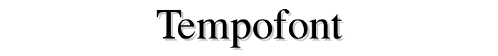 TempoFont font