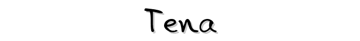 Tena font