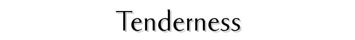 Tenderness font