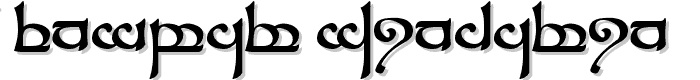 Tengwar%20Sindarin font