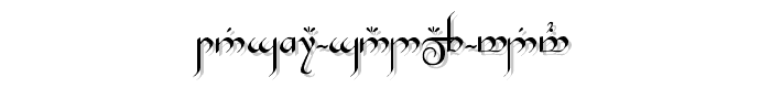 Tengwar%20Gandalf%20Medium font