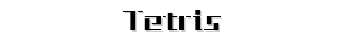 Tetris font