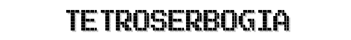 Tetroserbogia font