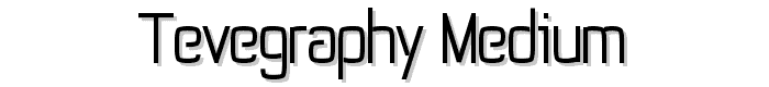 Tevegraphy%20Medium font