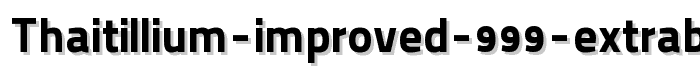 A preview of the Thaitillium improved 999 ExtraBlack font