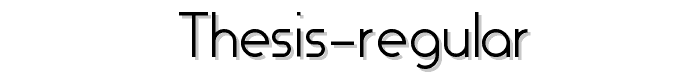 Thesis-Regular font
