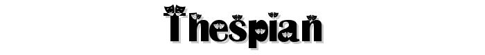 Thespian font