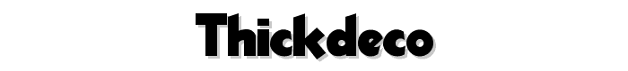ThickDeco font