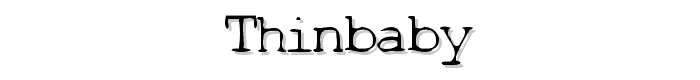 Thinbaby font