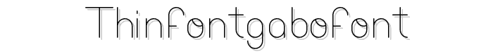 ThinfontGabofont font