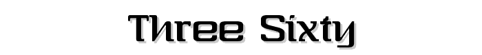 Three-Sixty font