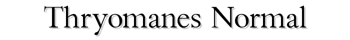 Thryomanes%20Normal font