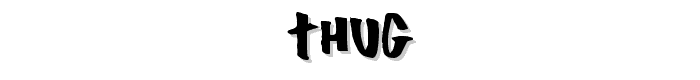 Thug font