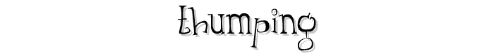 Thumping font