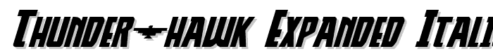 Thunder-Hawk%20Expanded%20Italic font