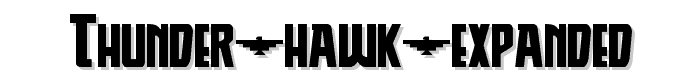 Thunder Hawk Expanded font
