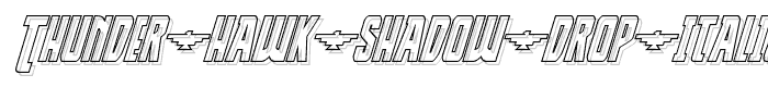 Thunder Hawk Shadow Drop Italic font