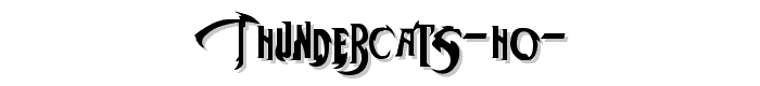 ThunderCats Ho  font