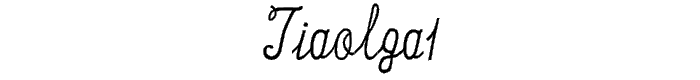 TiaOlga1 font