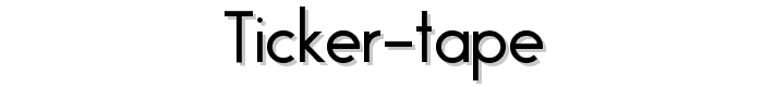 Vorschau von Ticker%20Tape Schrift