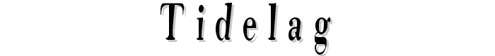 Tidelag font