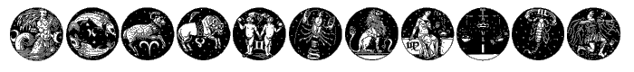 Tierkreis 5 font